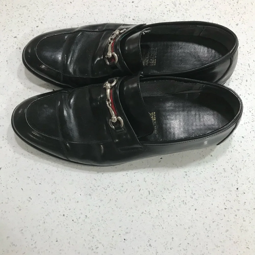 Gucci Black Horse-bit Loafers Gucci Size 10.5 VINTAGE  PAIR WITH JEANS